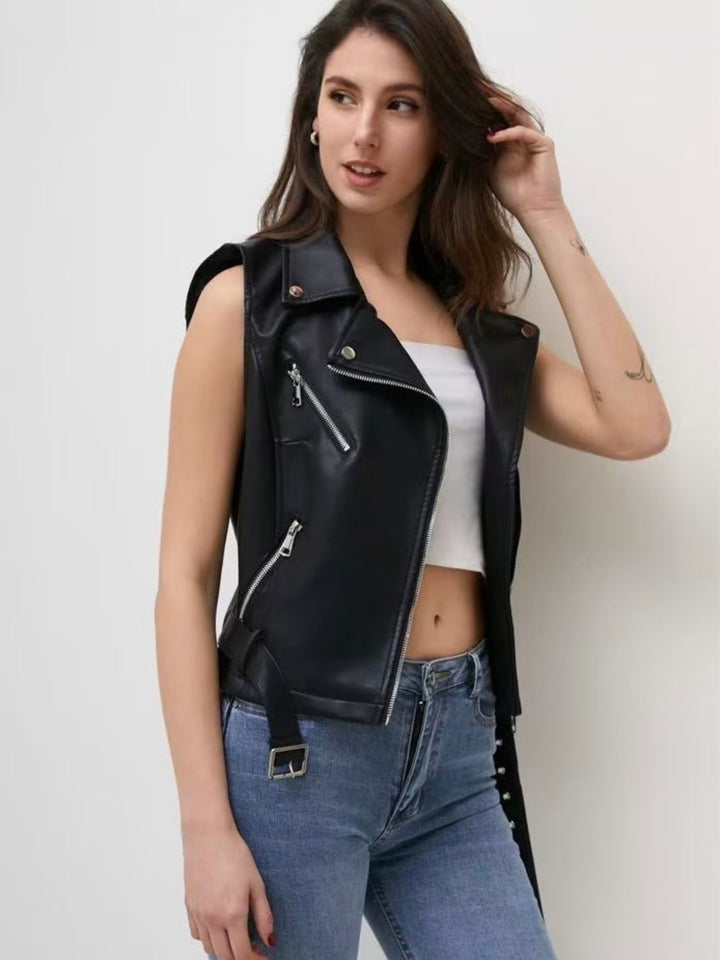 Biker jacket waistcoat